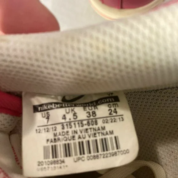 Nike Air Force 1 Women’s Size 7 Pink Force Sail 315115-608 - RARE - Picture 12 of 14